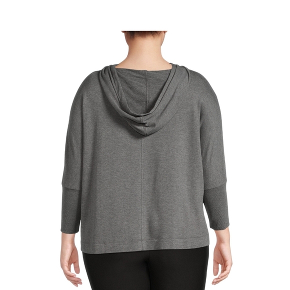 Terra & Sky Women's NWT Plus Size Relaxed Fit Long Sleeve Pullover Hoodie 842 - Picture 5 of 6